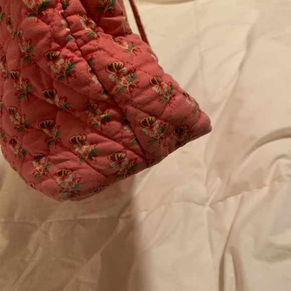 VERA BRADLEY Classic Tote Pink Pansy Retired - Picture 6 of 10